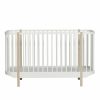 Kids Furniture * | Oliver Furniture Wood Cot White/Oak Cots & Cribs