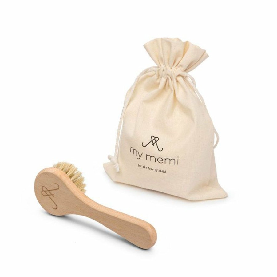 Gifts * | My Memi Baby Bathtime Natural Baby Cradle Cap Hair Brush