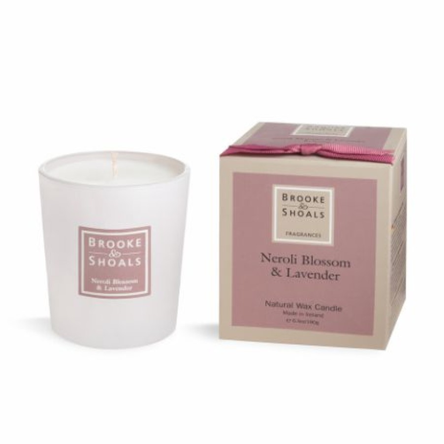 Gifts * | Brooke & Shoals Scented Candle- Neroli Blossom & Lavender