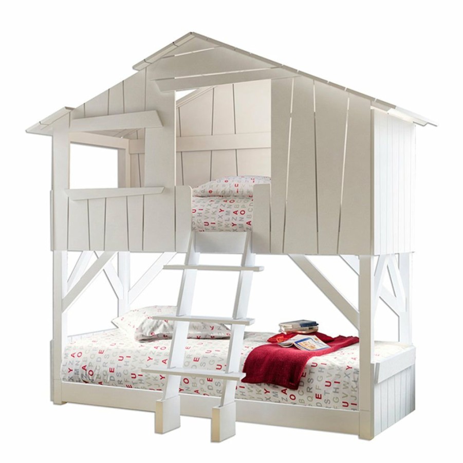 Kids Furniture * | Mathy By Bols Treehouse Bunk Bed Colour Lacquer (20+ Colours)