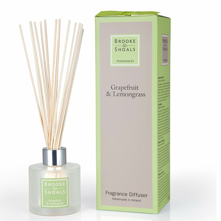 Gifts * | Brooke & Shoals Brook & Shoals Reed Diffuser Grapefruit & Lemongrass