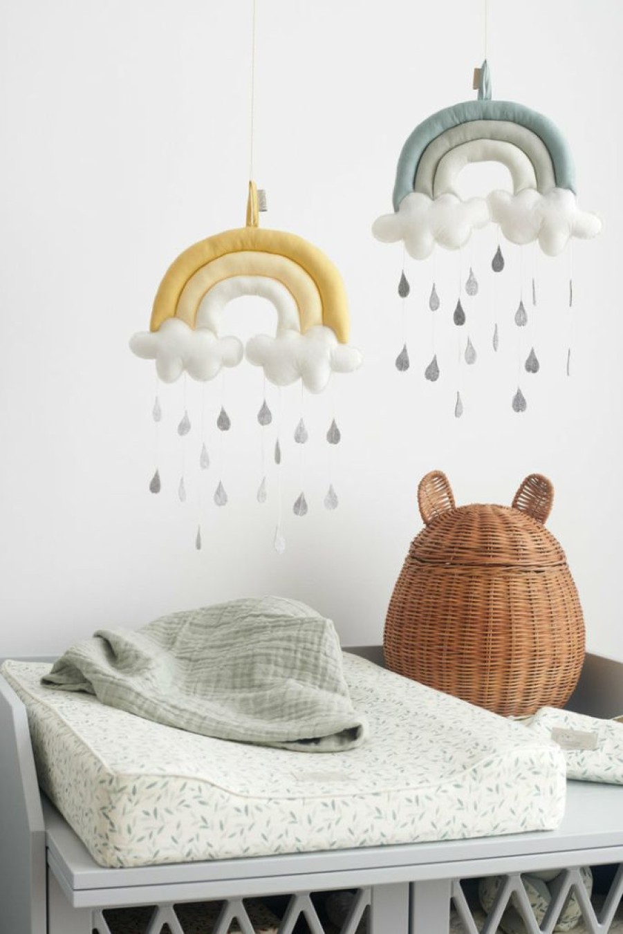 Kids Interiors & Decor * | Cam Cam Copenhagen Rainbow Mobile Harvest Yellow