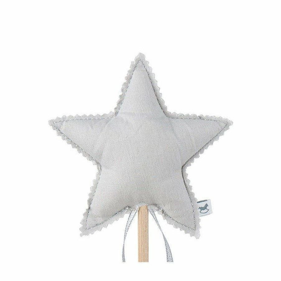 Gifts * | Cotton & Sweets Gifts For Kids 3 Years + Linen Magic Wand Light Grey