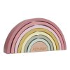 Kids Interiors & Decor * | Little Dutch Rainbow Stacker Pink