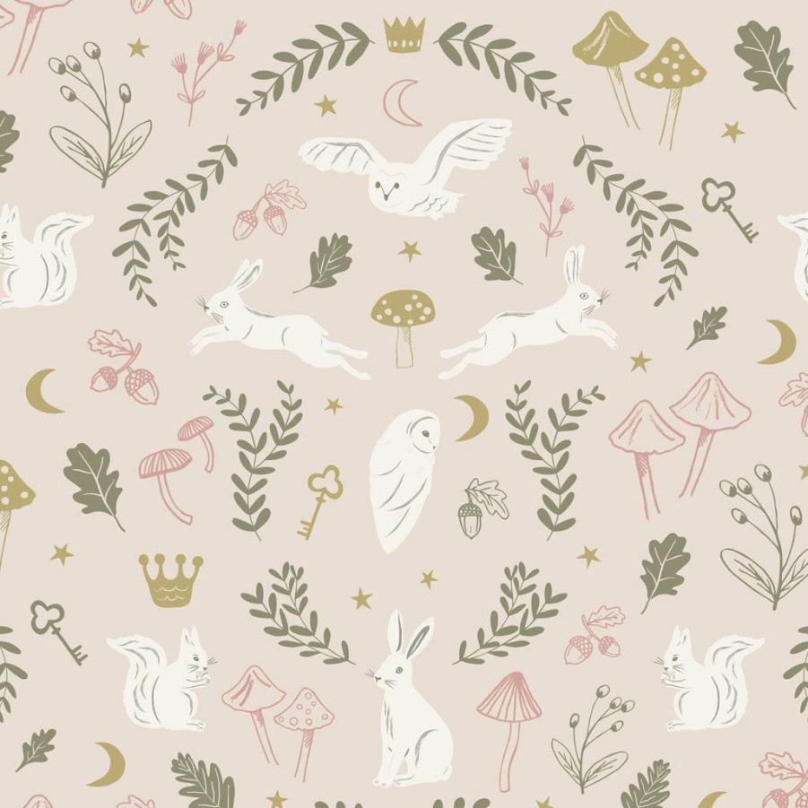 Kids Interiors & Decor * | Hibou Home Woodland Wonders Wallpaper New Arrivals