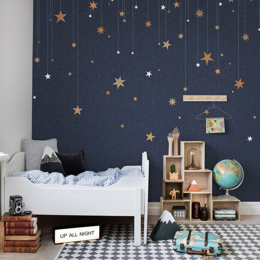 Kids Interiors & Decor * | Rebel Walls Kids Wallpaper Kids Custom Wall Mural Stargazing