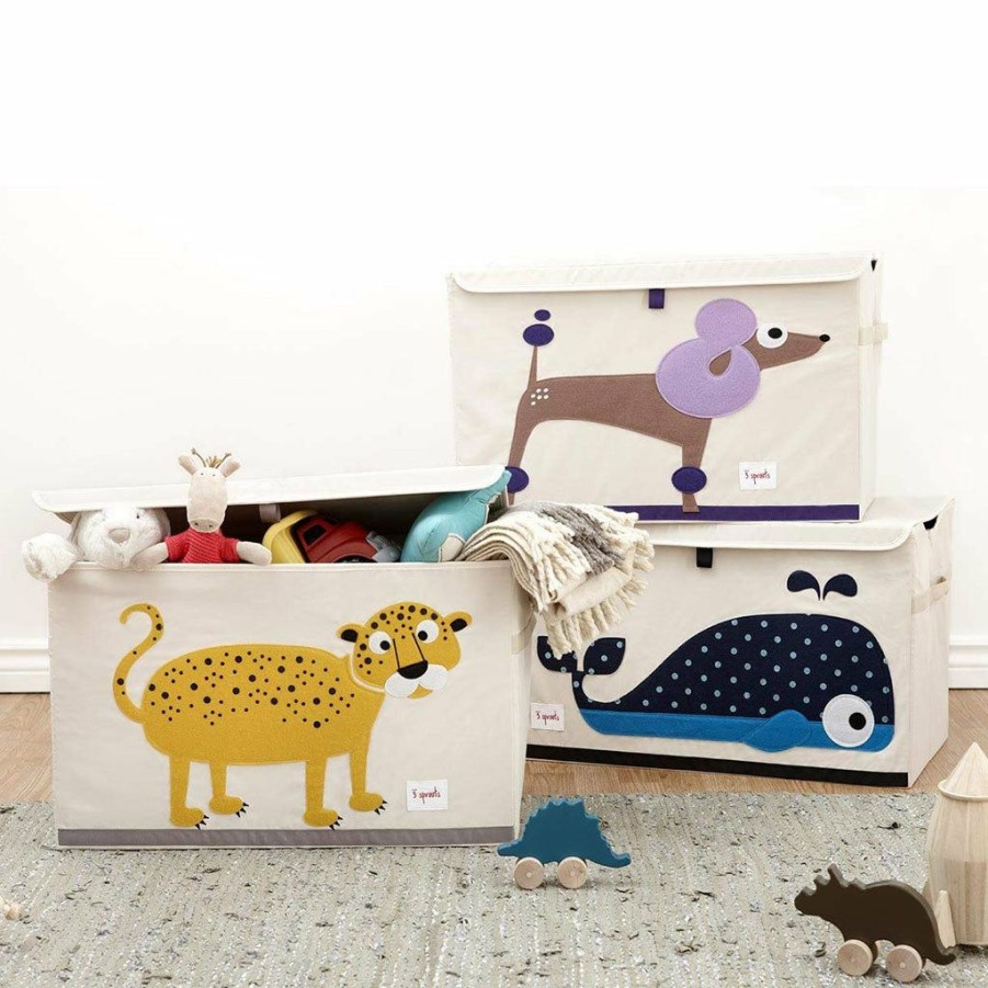 Kids Interiors & Decor * | 3 Sprouts Large Toy Chest Sheep