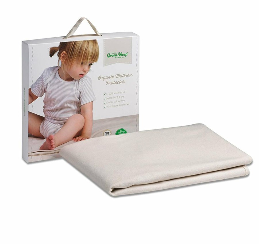 Kids Interiors & Decor * | Little Green Sheep Organic Mattress Protector Cot