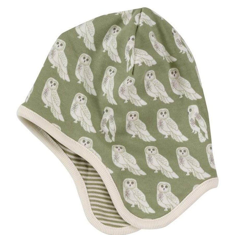 For Baby * | Pigeon Organics Bonnet Sage Owls