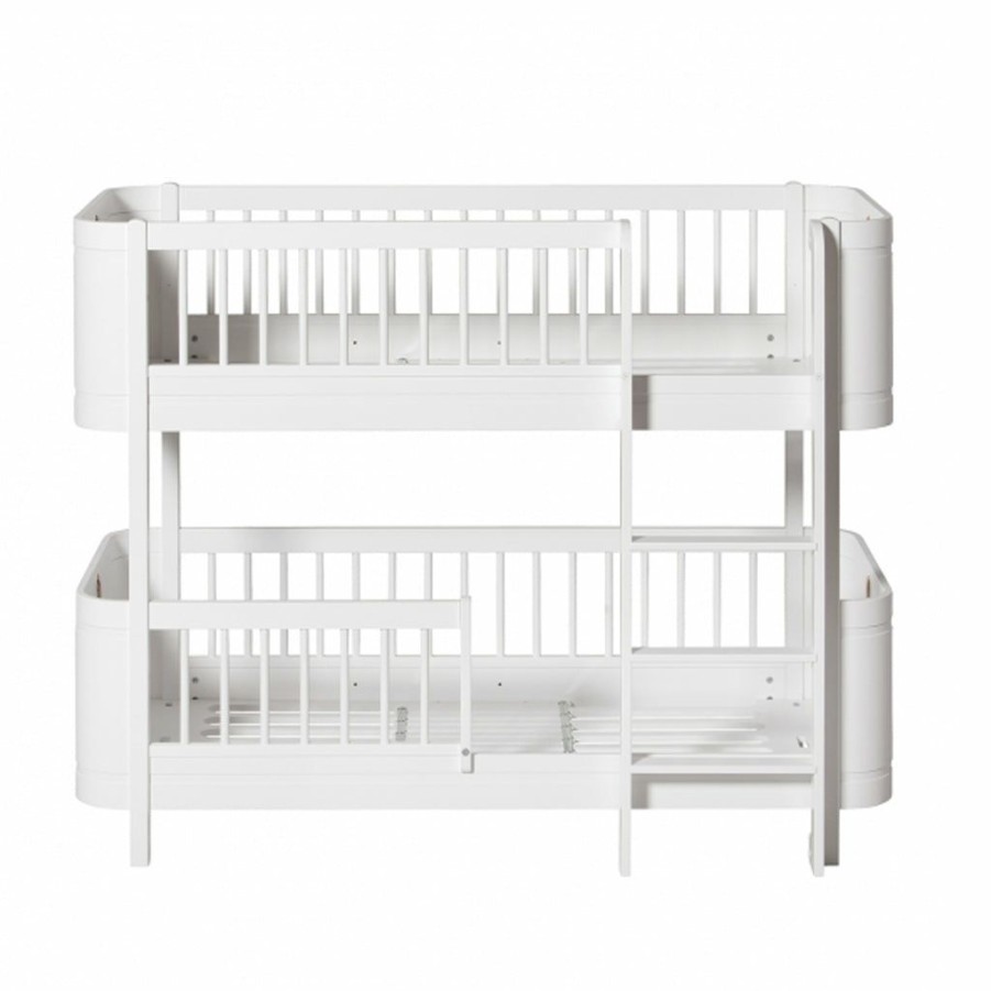 Kids Furniture * | Oliver Furniture Wood Mini+ Low Bunk Bed White