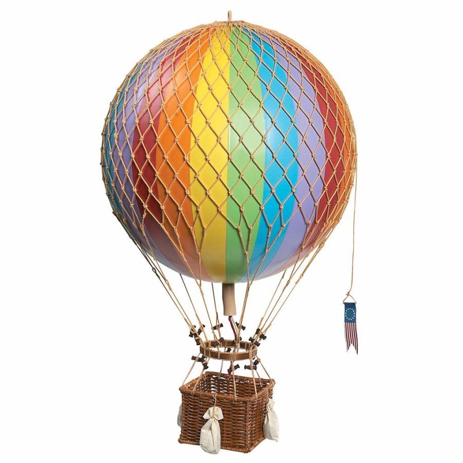 Kids Interiors & Decor * | Authentic Models Hot Air Balloon Rainbow (Various Sizes)