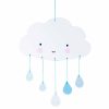 Kids Interiors & Decor * | A Little Lovely Company Cardboard Cloud Mobile Blue Mobiles