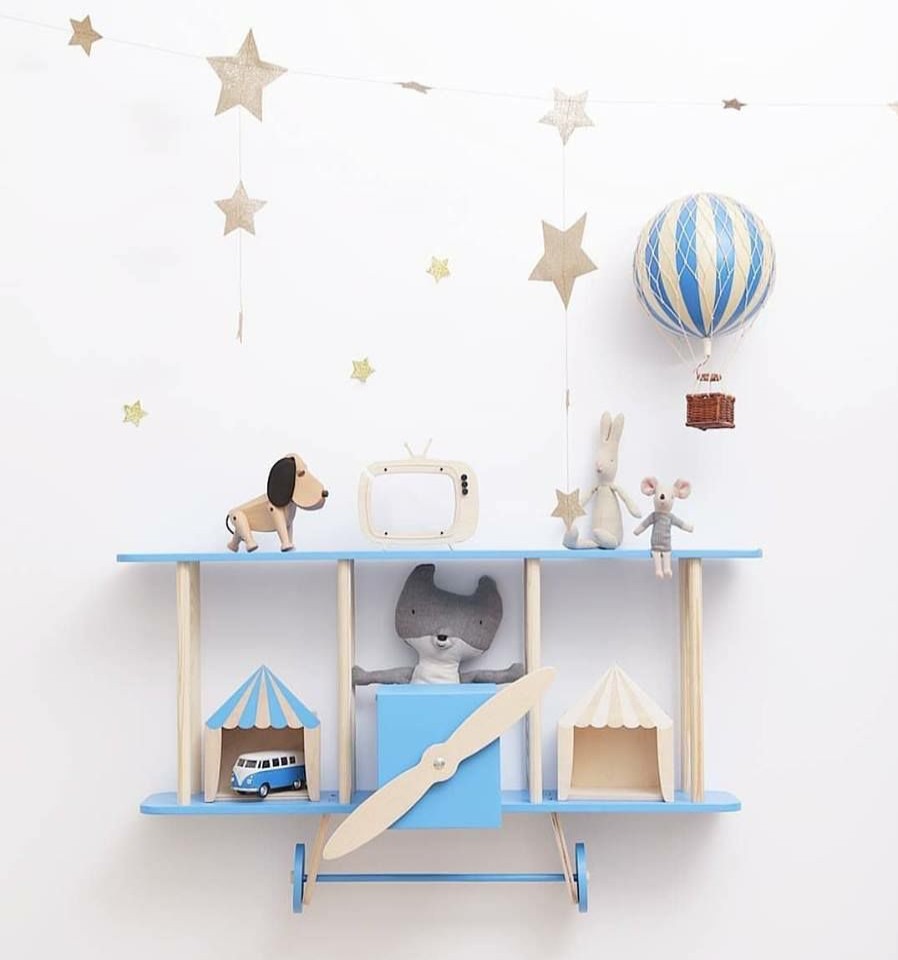 Kids Interiors & Decor * | Authentic Models Hot Air Balloon Blue (Various Sizes)