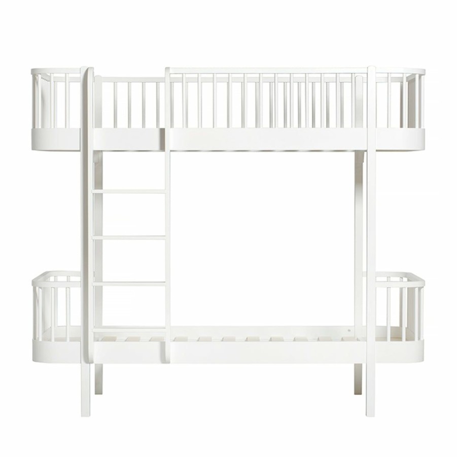 Kids Furniture * | Bunk Beds & Loft Beds Oliver Furniture Wood Bunk Bed White