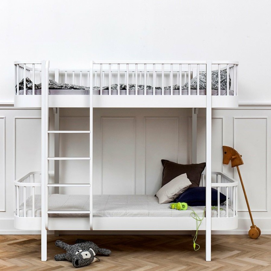 Kids Furniture * | Bunk Beds & Loft Beds Oliver Furniture Wood Bunk Bed White