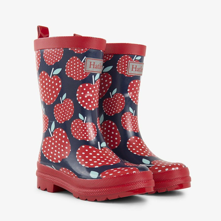 Gifts * | Hatley Kids Rainboots Polka Dot Apples