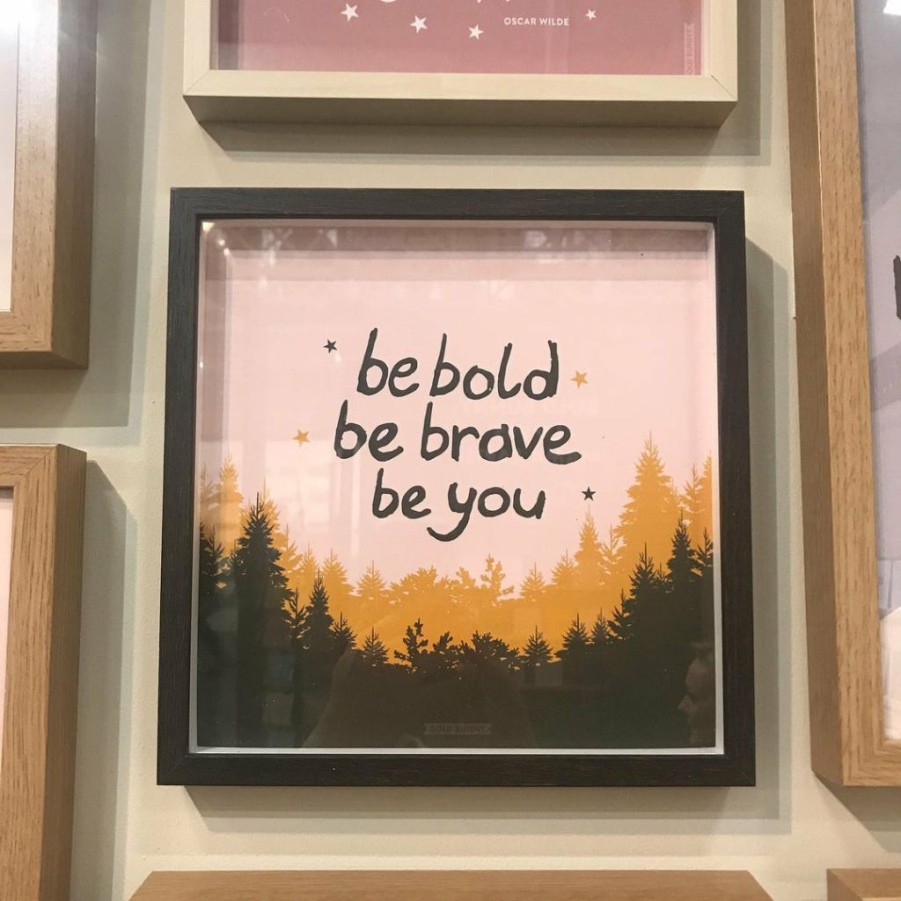 Kids Interiors & Decor * | Bold Bunny Be Bold Be Brave Print Prints & Wall Art