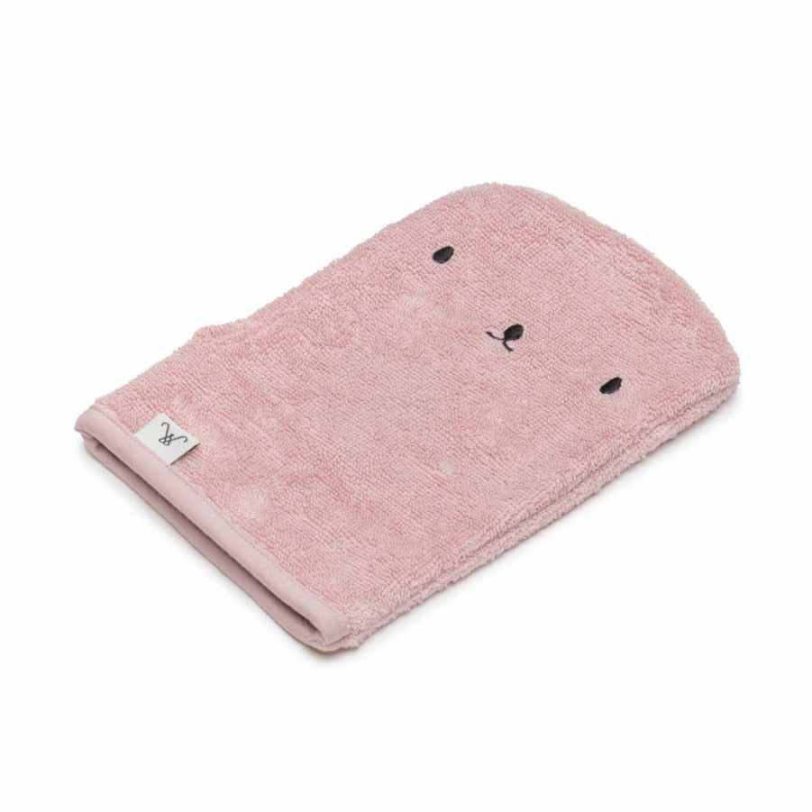 Gifts * | My Memi Baby Bathtime Bamboo Wash Glove Powder Pink