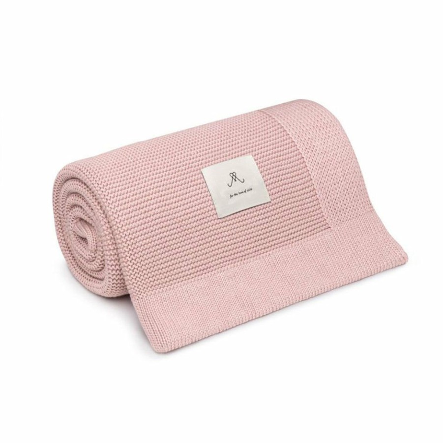 Gifts * | My Memi Classic Bamboo Cotton Blanket Powder Pink New Arrivals