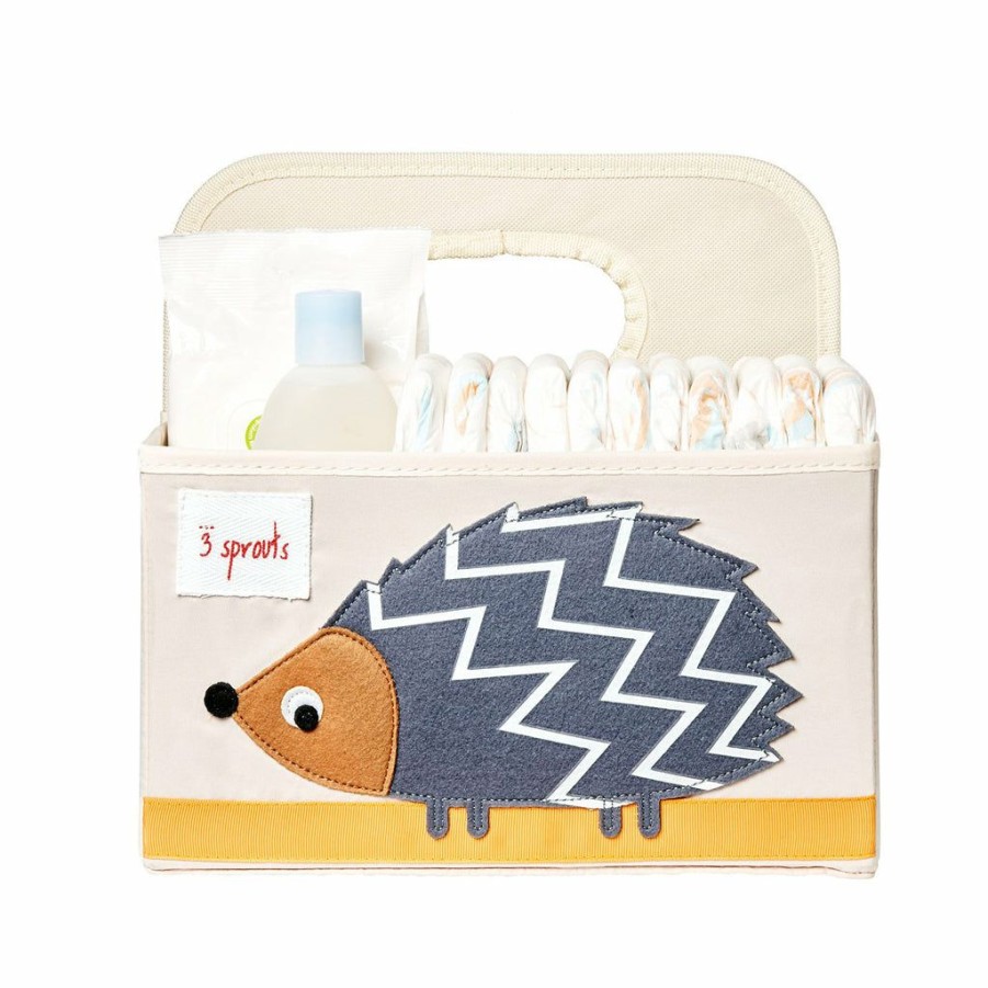 Kids Interiors & Decor * | 3 Sprouts Diaper Caddy Hedgehog