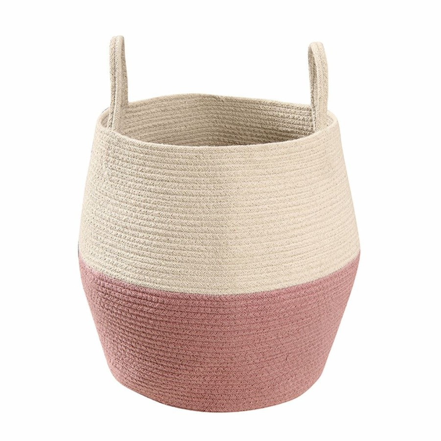 Kids Interiors & Decor * | Lorena Canals Cotton Basket Zoco Ash Rose/Natural