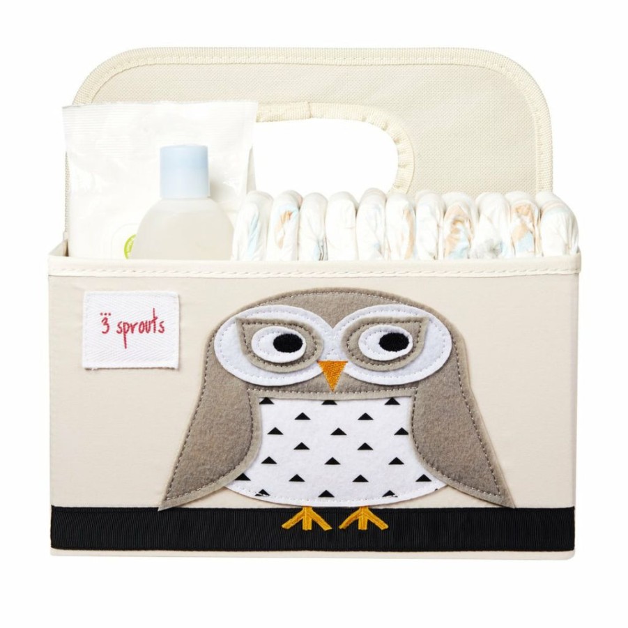 Kids Interiors & Decor * | 3 Sprouts Diaper Caddy Owl