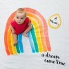 Kids Interiors & Decor * | Lulujo Swaddles Baby'S First Year Swaddle & Milestone Cards A Dream Come True