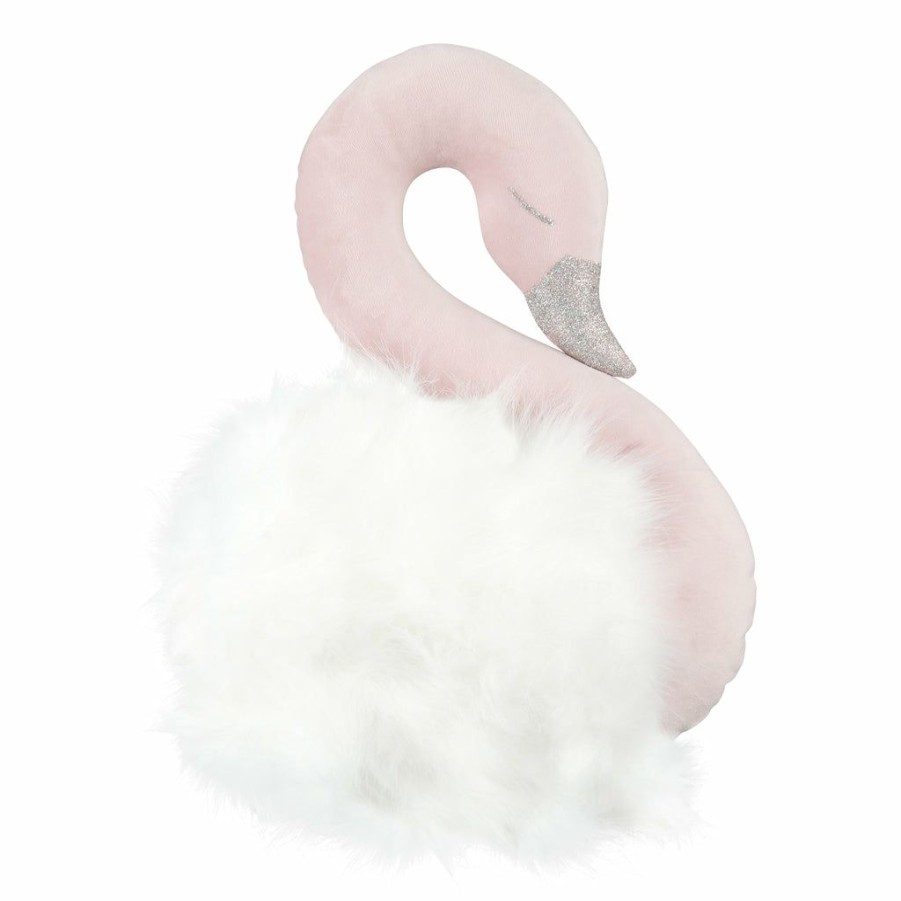 Kids Interiors & Decor * | Decorative Items Cotton & Sweets Wall Decoration Powder Pink Swan