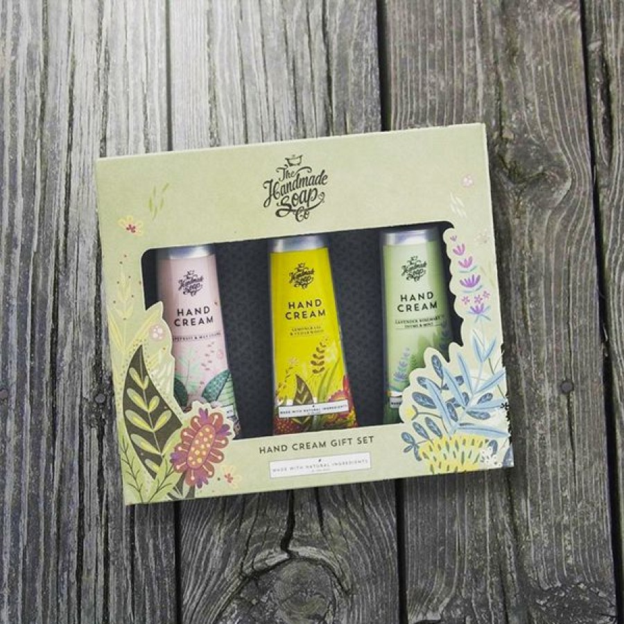 Gifts * | The Handmade Soap Company Hand Cream Trio Gift Set Natural Skincare