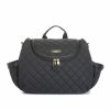 For Baby * | Storksak Poppy Quilted Baby Changing Bag Black