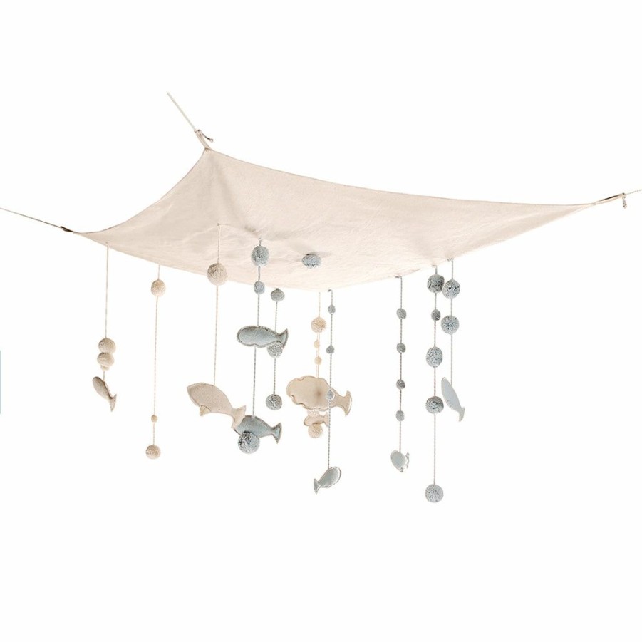 Kids Interiors & Decor * | Lorena Canals Ceiling Hanger Sea Sky Wall Decoration