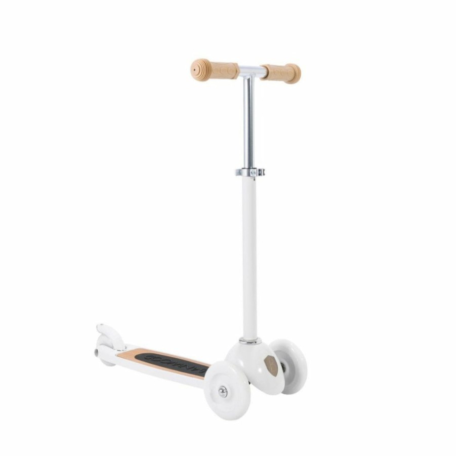 Gifts * | Banwood Scooter White Kids Bikes & Ride Ons