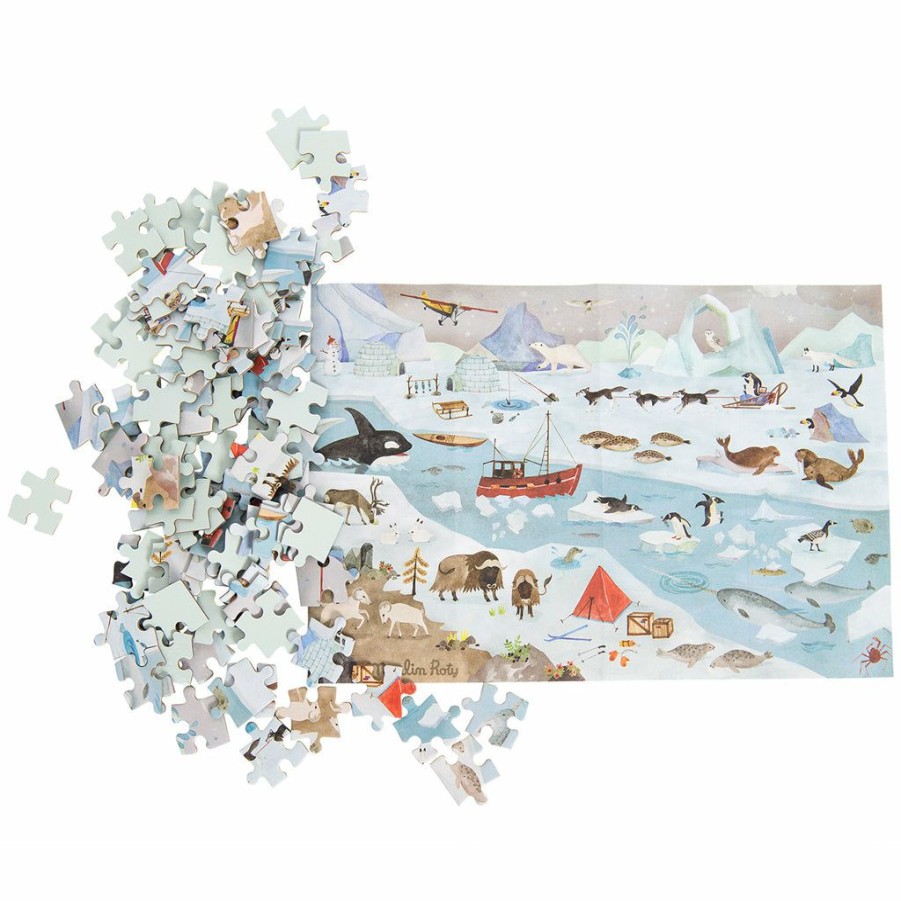 Gifts * | Shapes & Puzzles Moulin Roty The Arctic Le Jardin Jigsaw