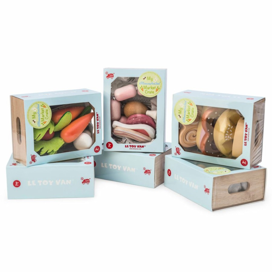 Gifts * | Le Toy Van Honeybake Wooden Toys Market Meat Crate