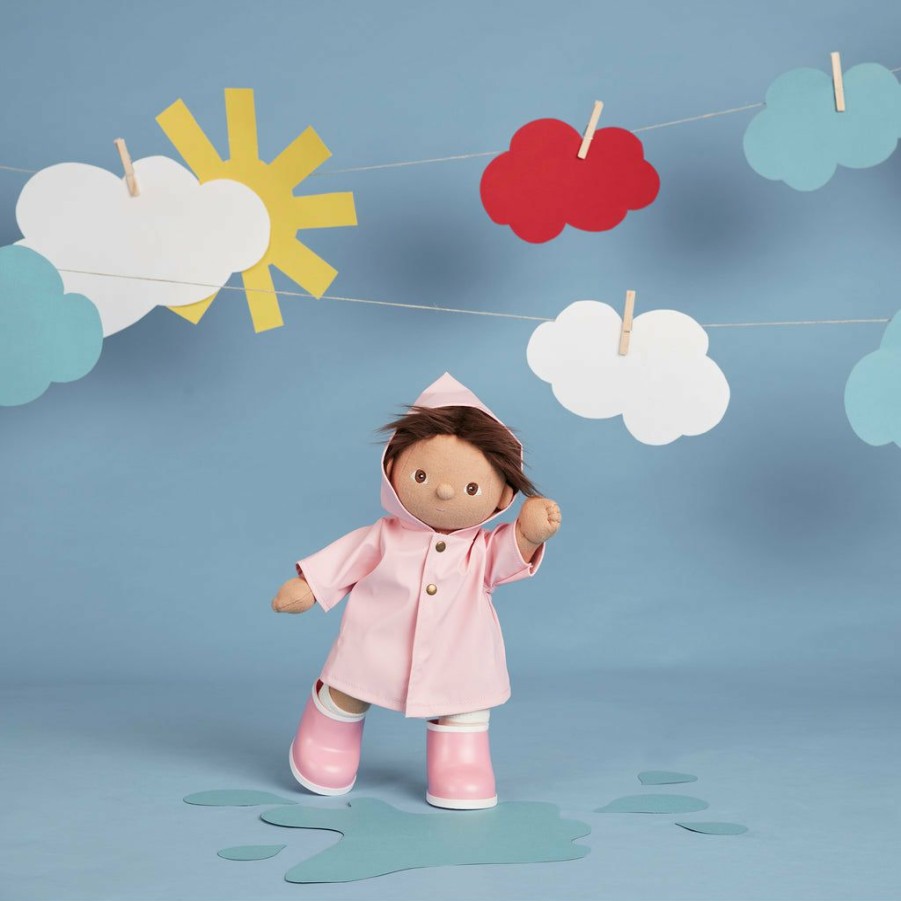 Play * | Olli Ella Dinkum Doll Rainy Day Play Set- Pink New Arrivals