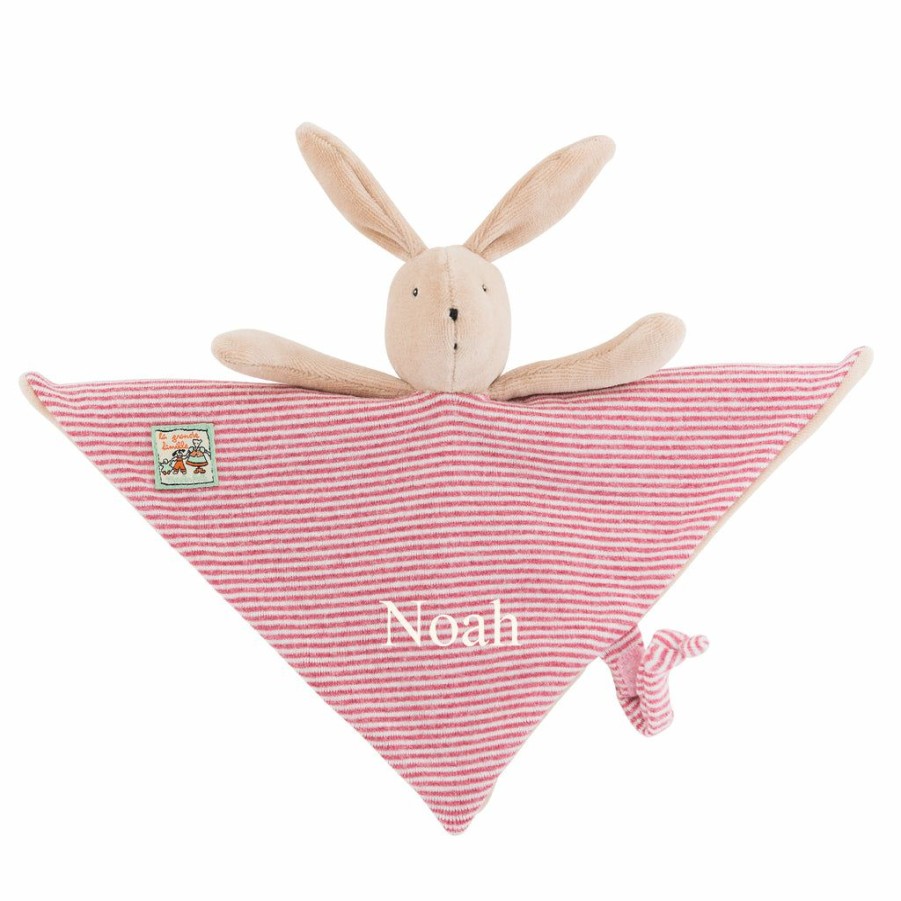 Gifts * | Baby Teething Toys & Comforters Moulin Roty Personalised Sylvain Rabbit Comforter