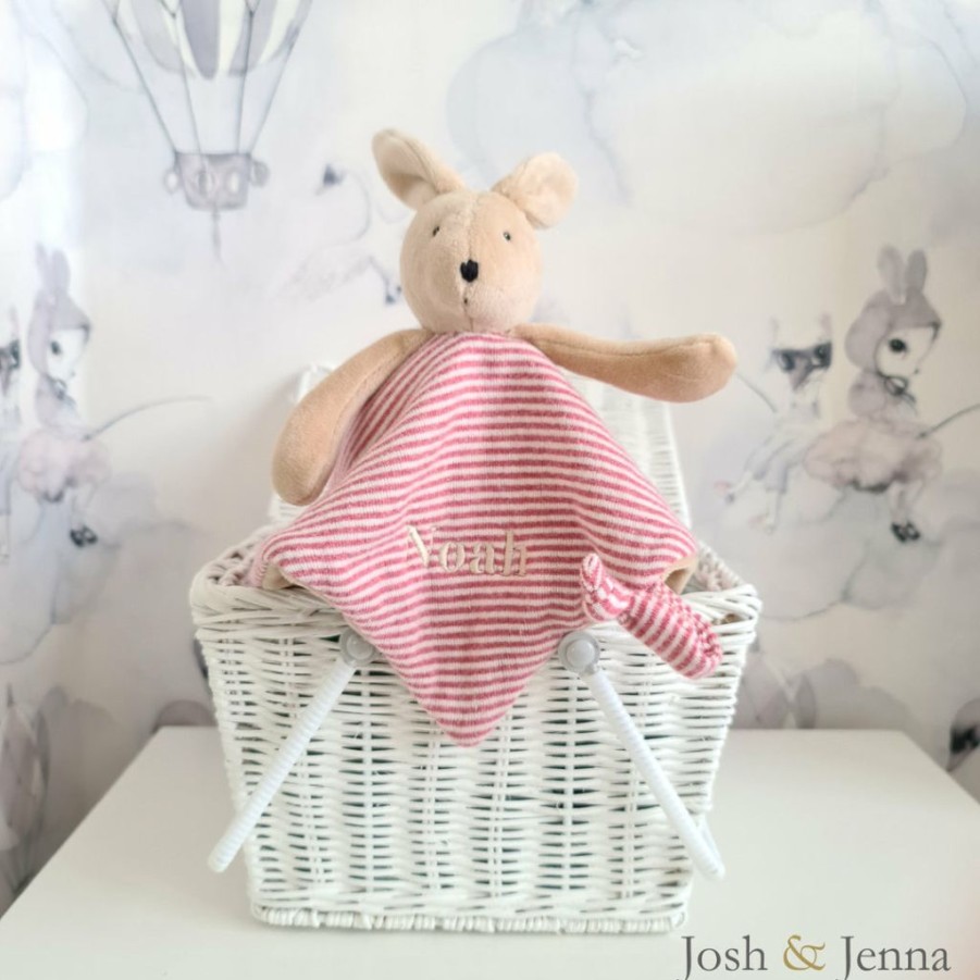 Gifts * | Baby Teething Toys & Comforters Moulin Roty Personalised Sylvain Rabbit Comforter