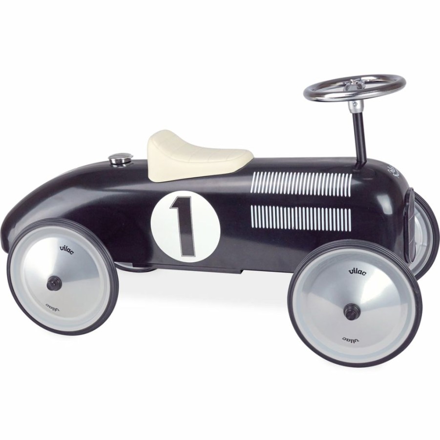 Gifts * | Vilac Vintage Ride On Car Black Kids Bikes & Ride Ons