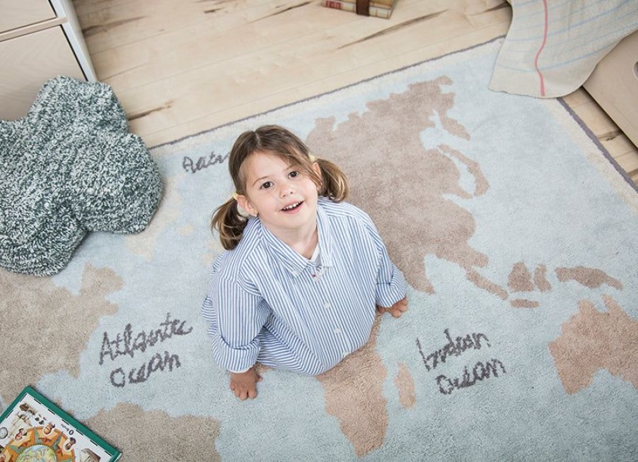 Kids Interiors & Decor * | Rugs Lorena Canals Machine Washable Rug Vintage Map