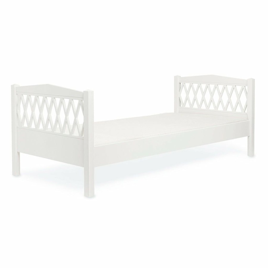 Kids Furniture * | Kids Beds Cam Cam Copenhagen Harlequin Junior To Single Bed White