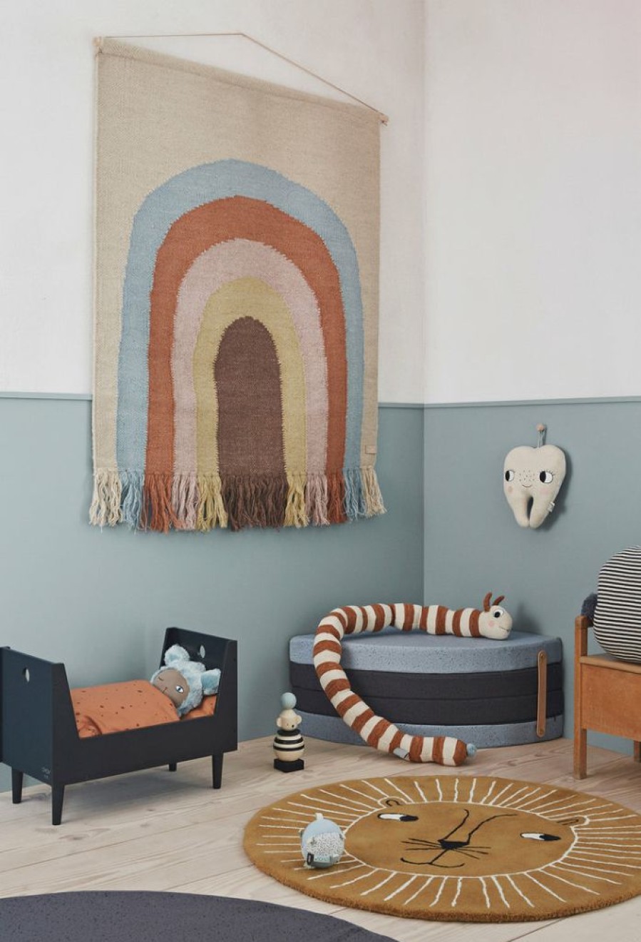 Kids Interiors & Decor * | Oyoy Lion Rug Caramel Rugs