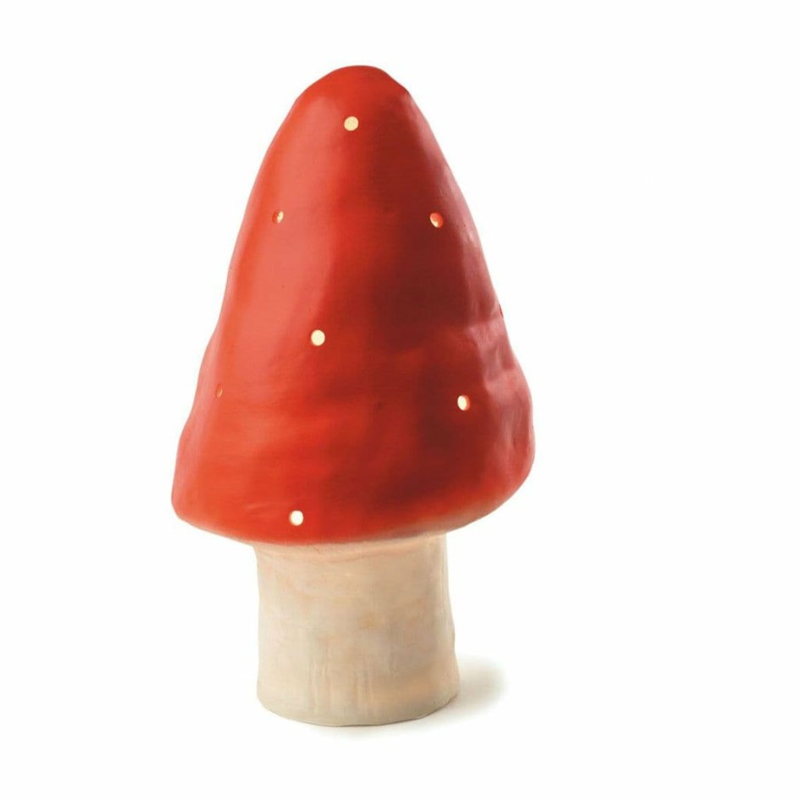 Kids Interiors & Decor * | Heico Mushroom Lamp Red Lighting