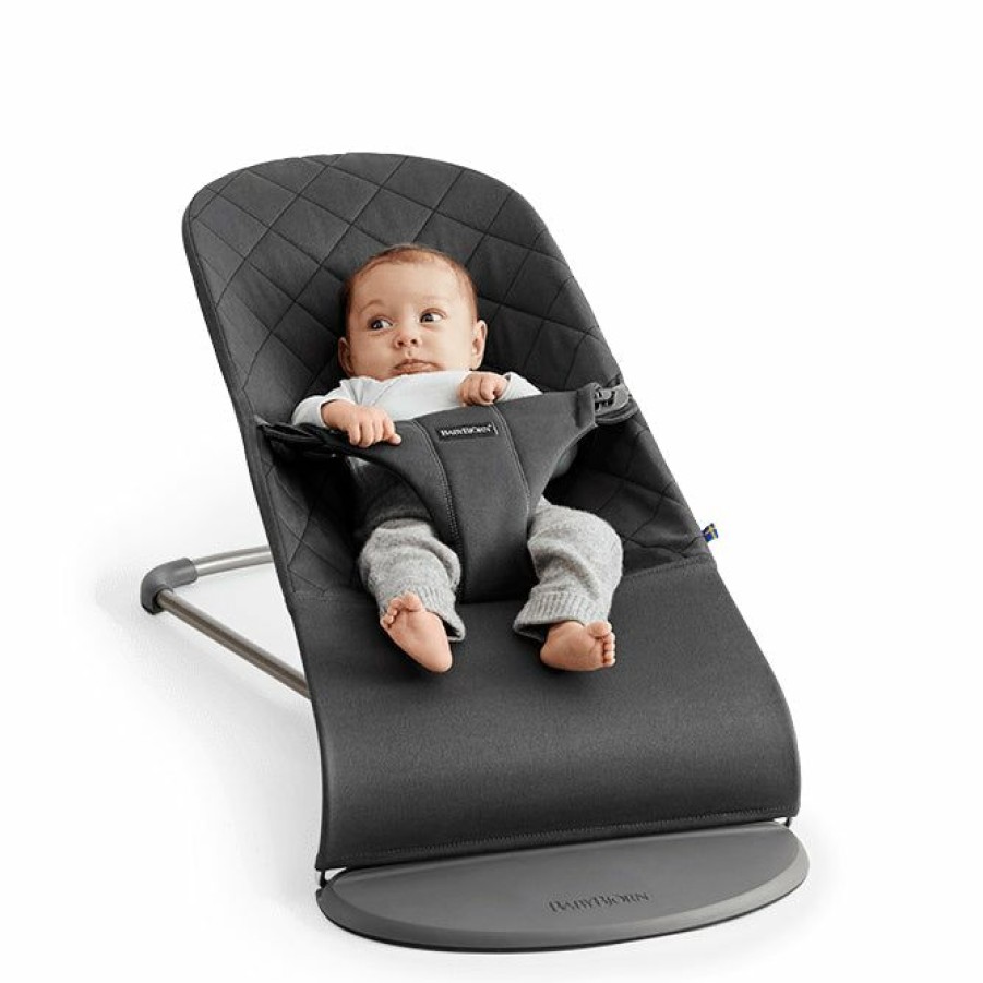 Gifts * | Babybjorn Baby Bouncer Bliss Anthracite Bouncers & Baby Chairs