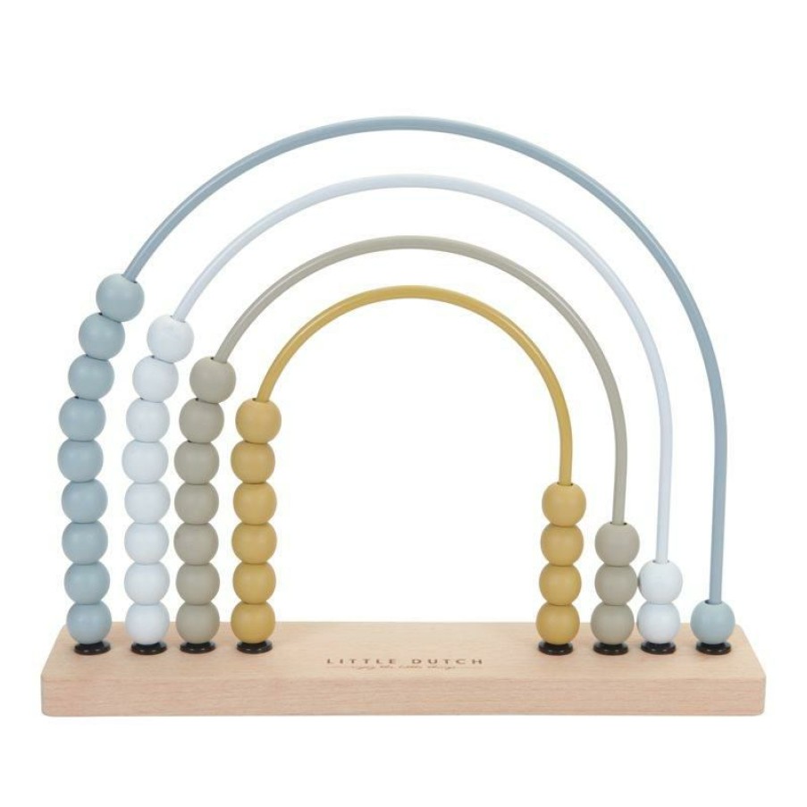 Kids Interiors & Decor * | Decorative Items Little Dutch Rainbow Abacus Blue