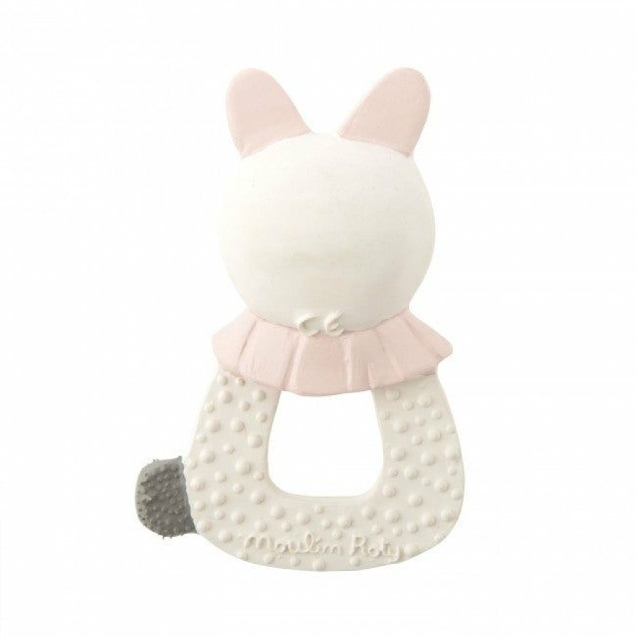 Gifts * | New Arrivals Moulin Roty Rabbit Teething Ring