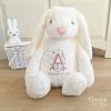 Kids Interiors & Decor * | Cherish Me Personalised White Bunny Decorative Items