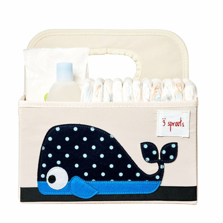 Kids Interiors & Decor * | 3 Sprouts Diaper Caddy Whale