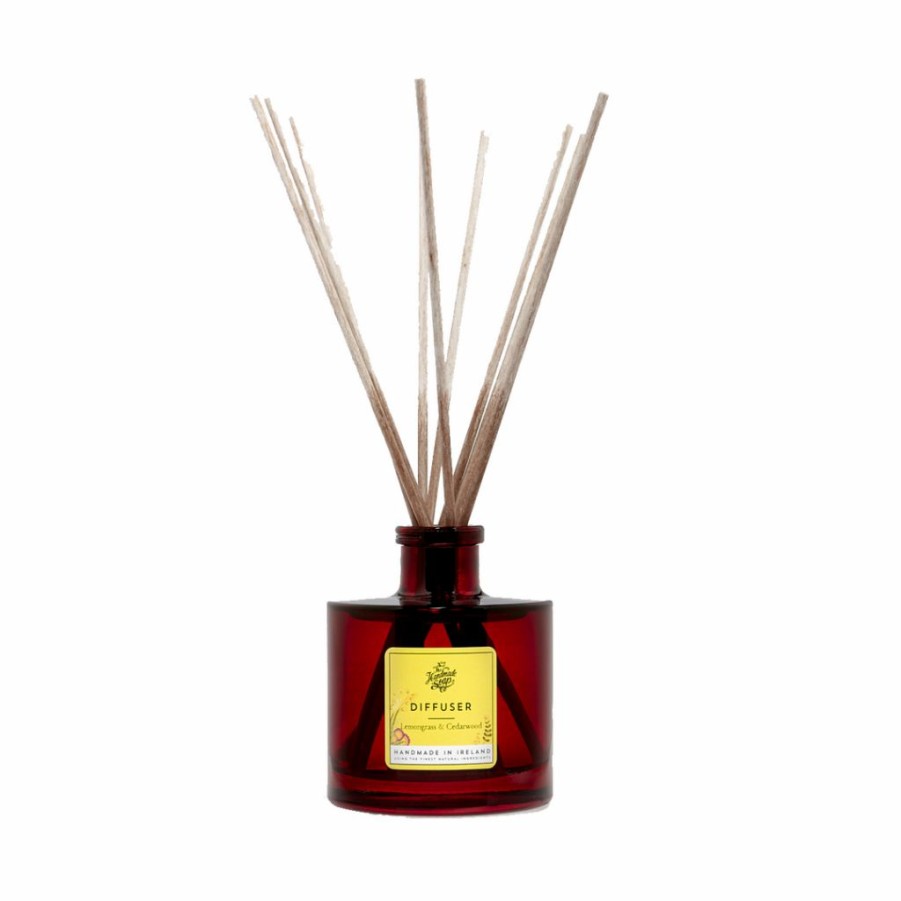 Gifts * | The Handmade Soap Company Reed Diffuser Lemongrass & Cedarwood Candles & Diffusers