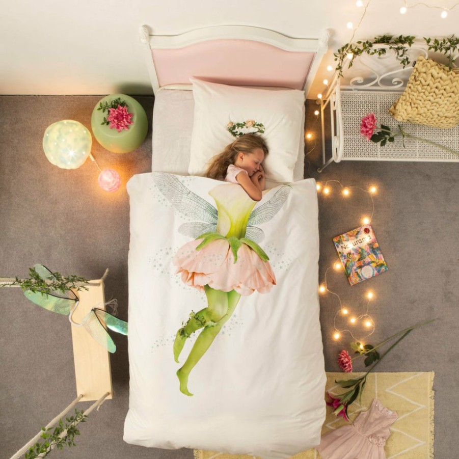 Kids Interiors & Decor * | Snurk Fairy Organic Bedding Set