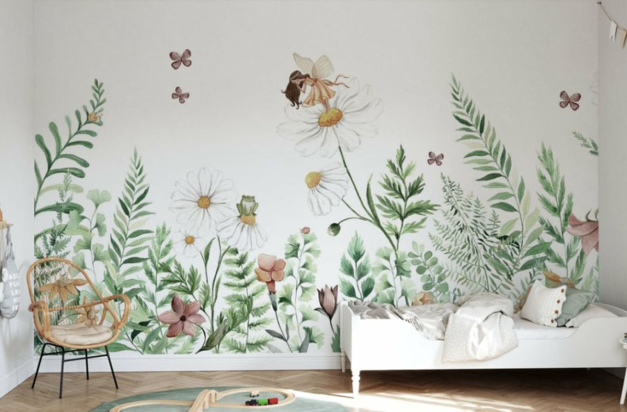 Kids Interiors & Decor * | Photowall Kids Custom Wall Mural Fairy Garden New Arrivals